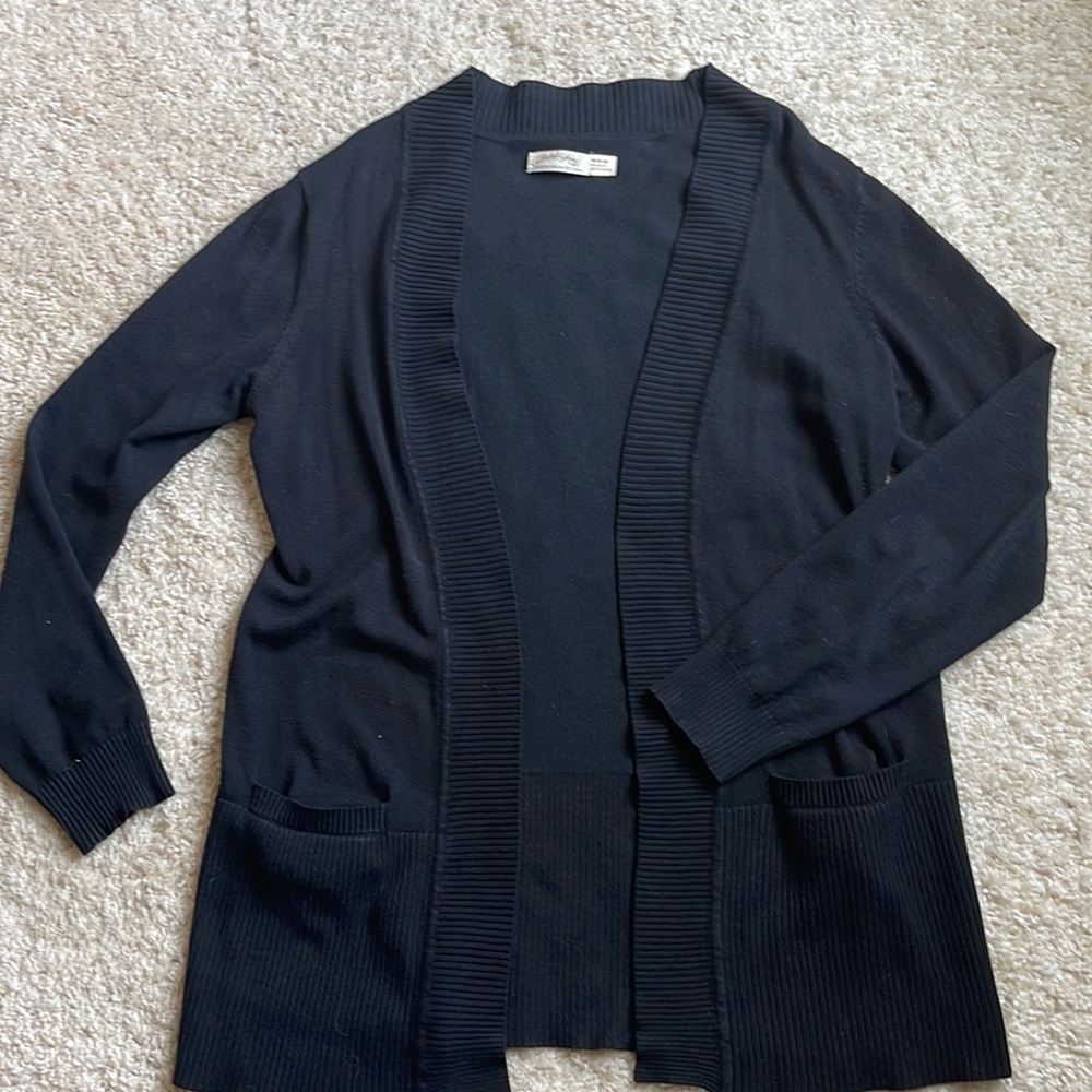 Black cardigan